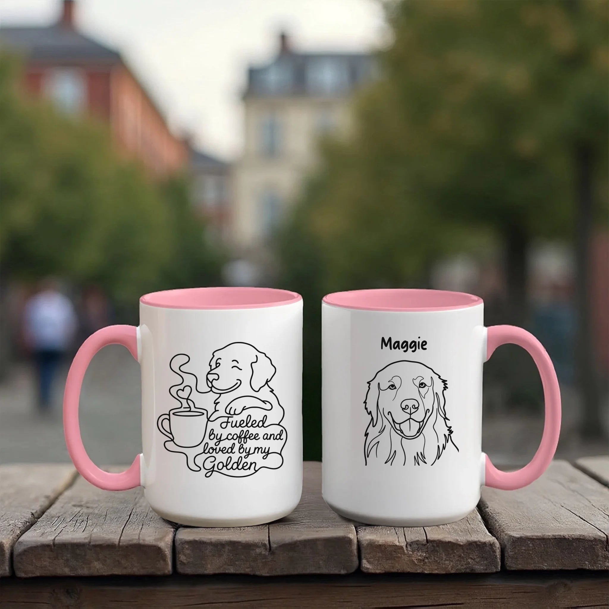 Accent Mug 15oz Red Pink