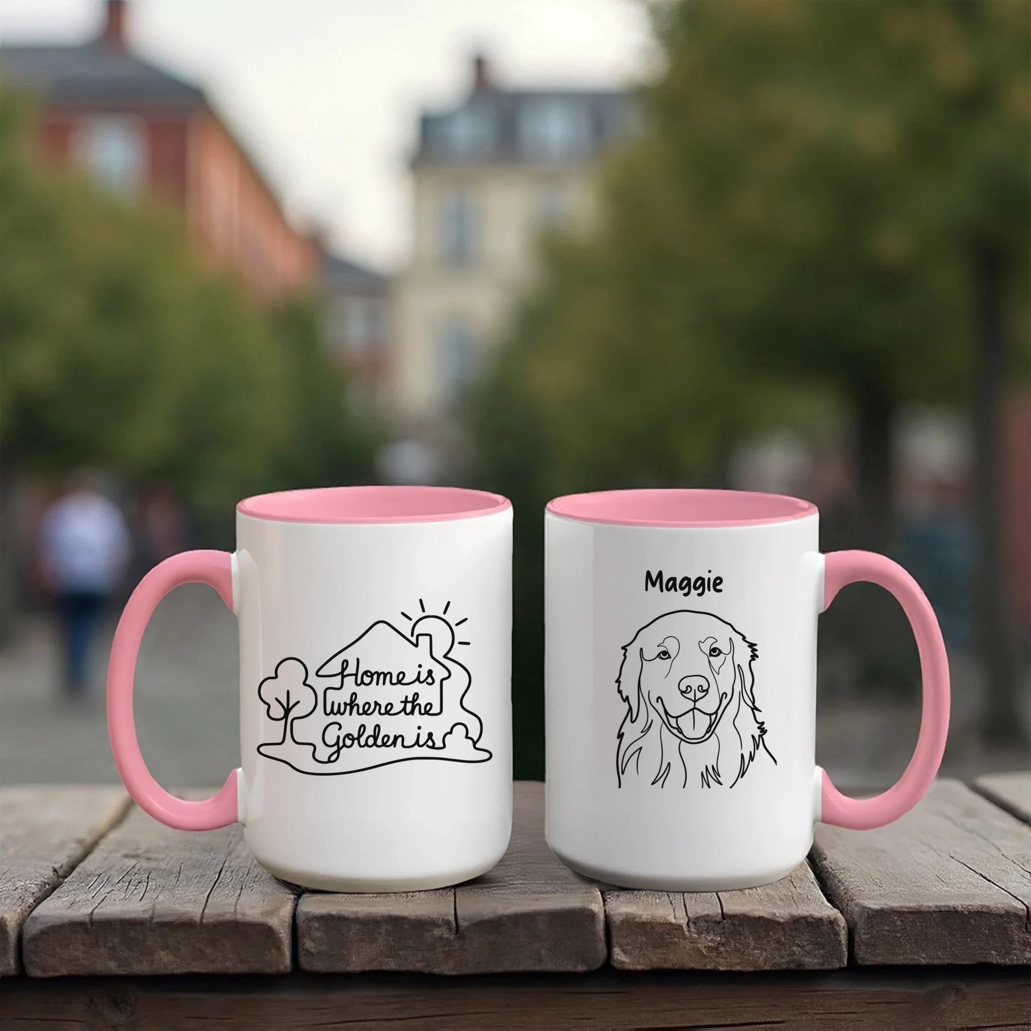 Accent Mug 15oz Red Pink