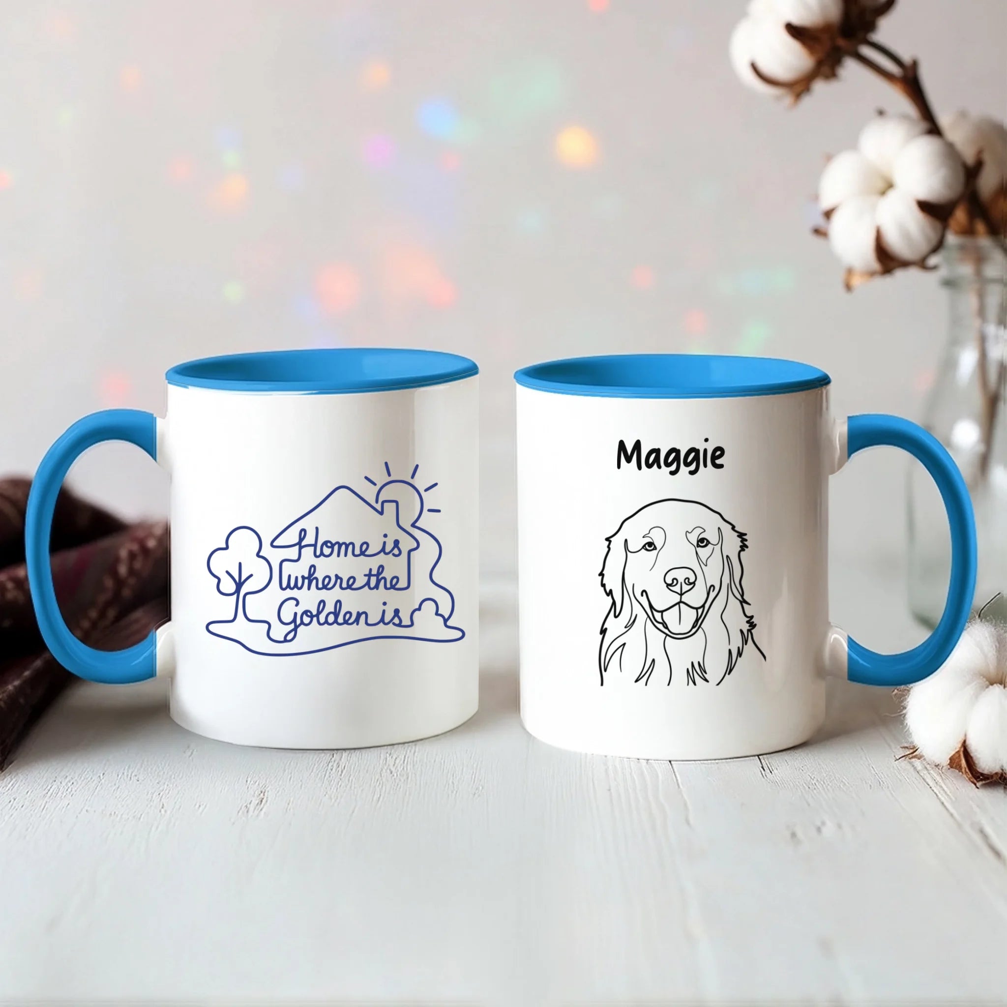 Color Accent Mug 11oz Light Blue