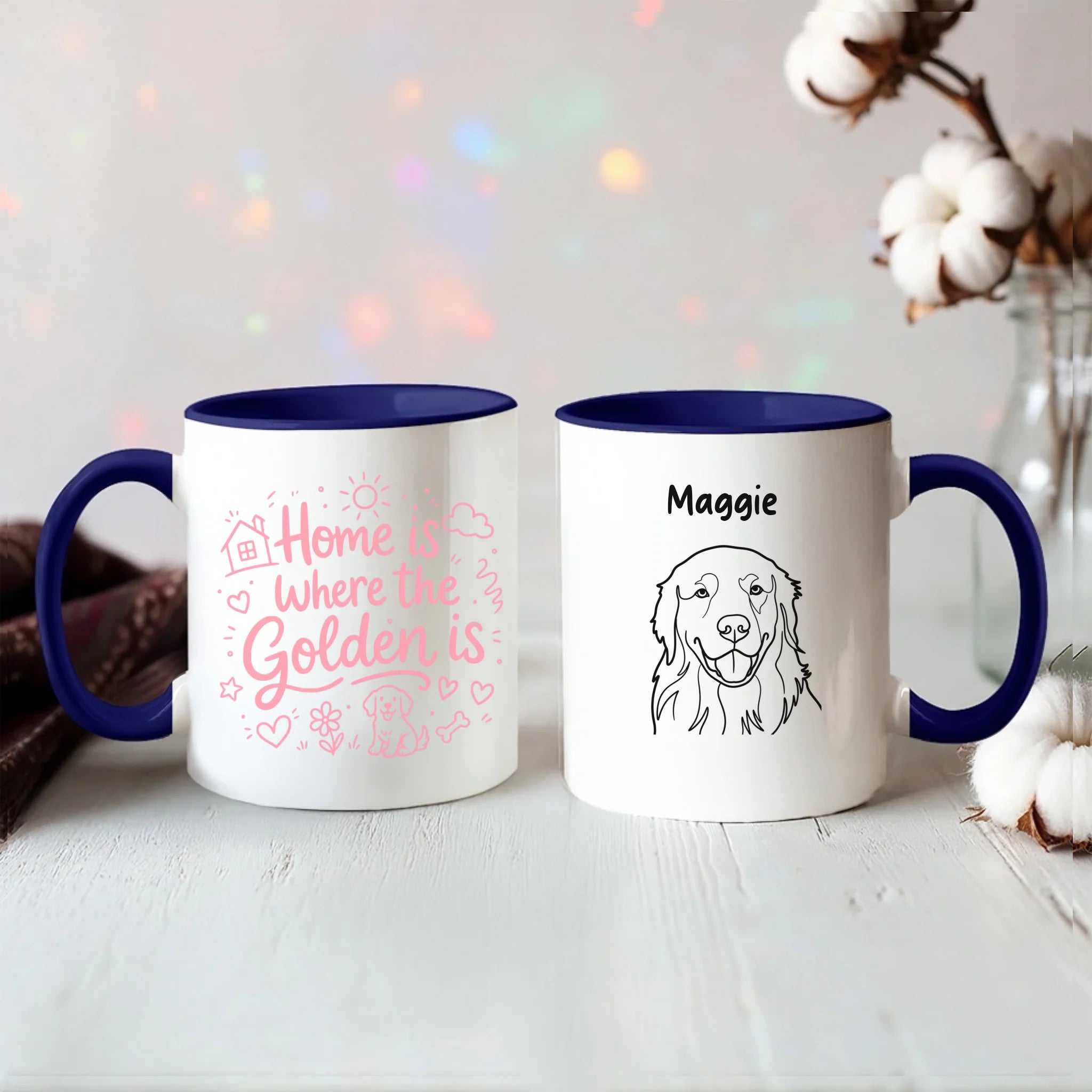 Color Accent Mug 11oz Black