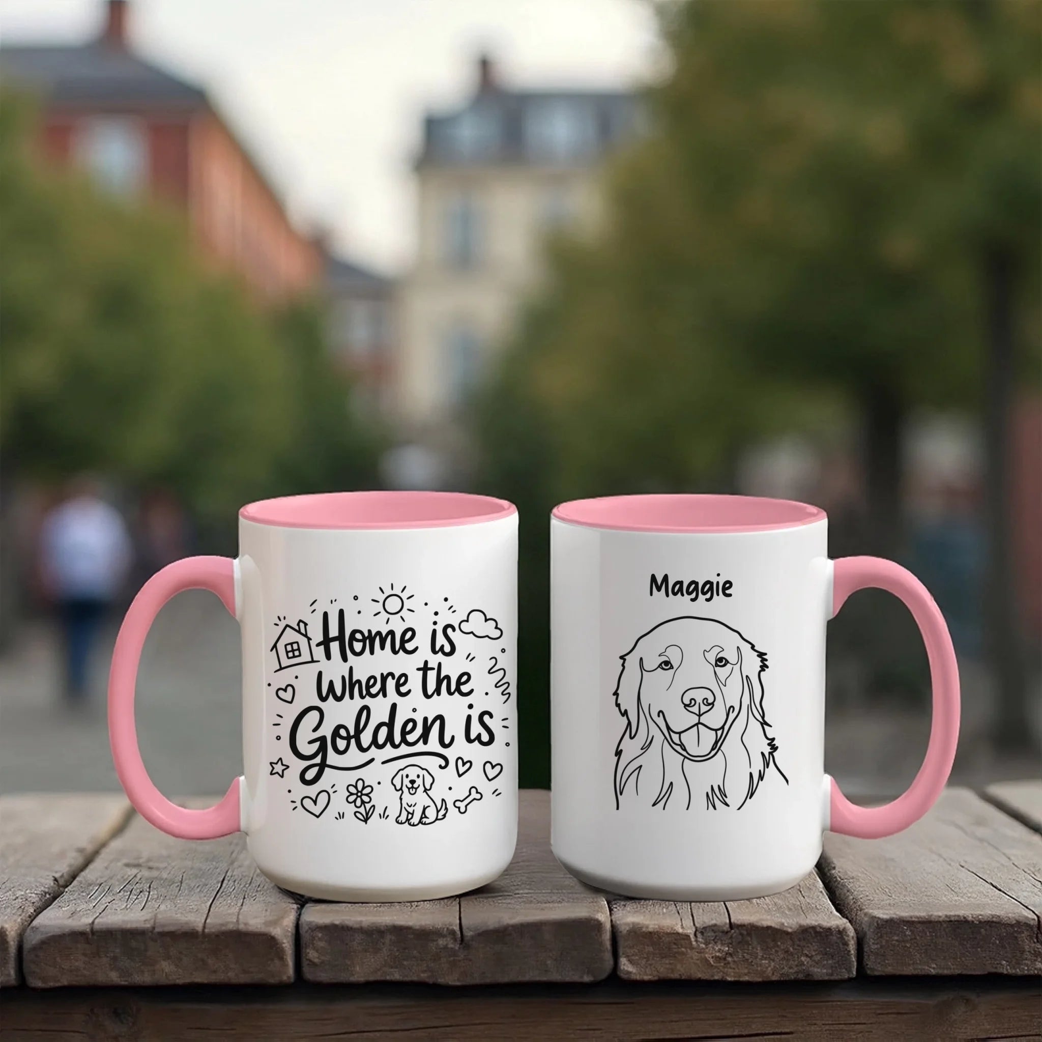 Accent Mug 15oz Red Pink