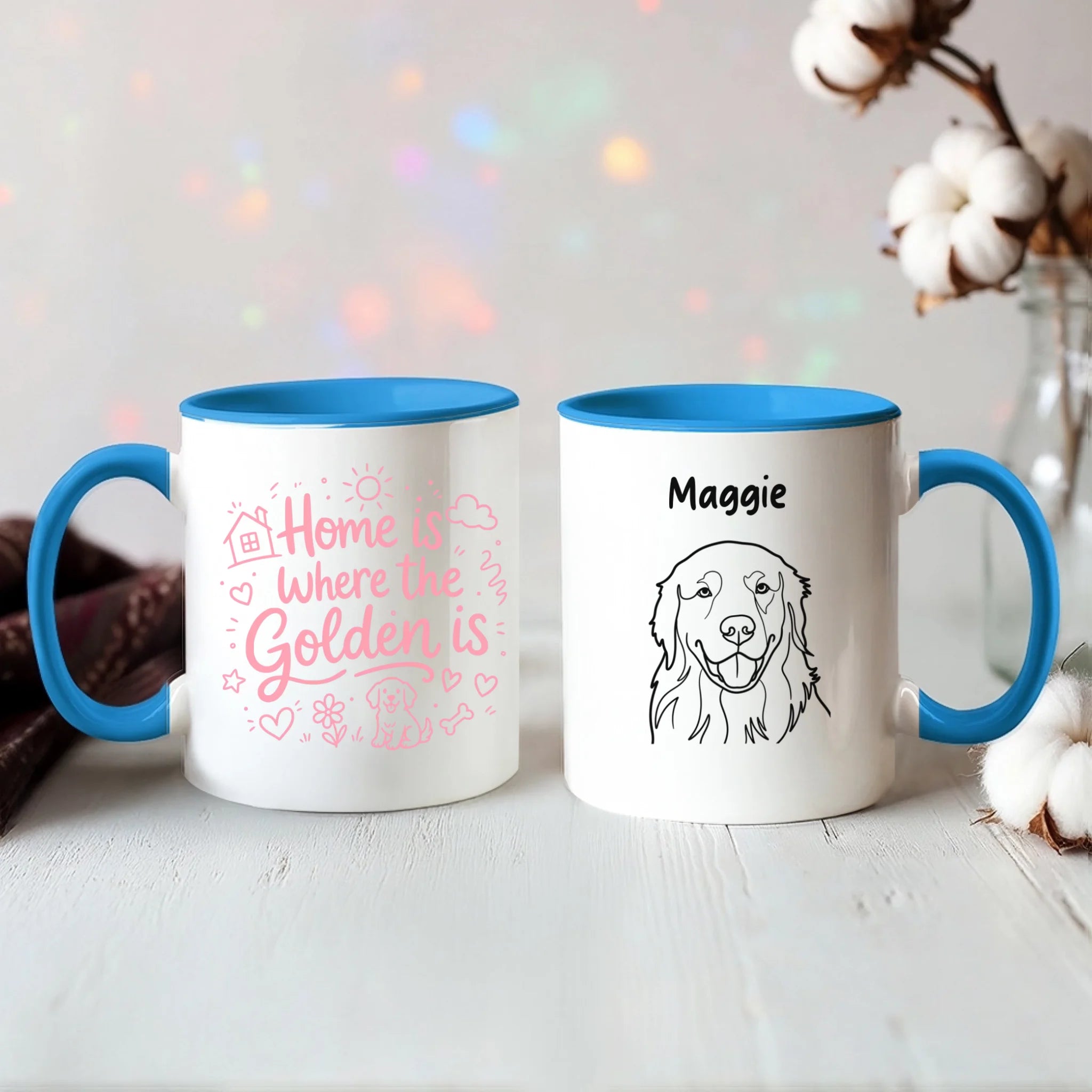 Color Accent Mug 11oz Light Blue