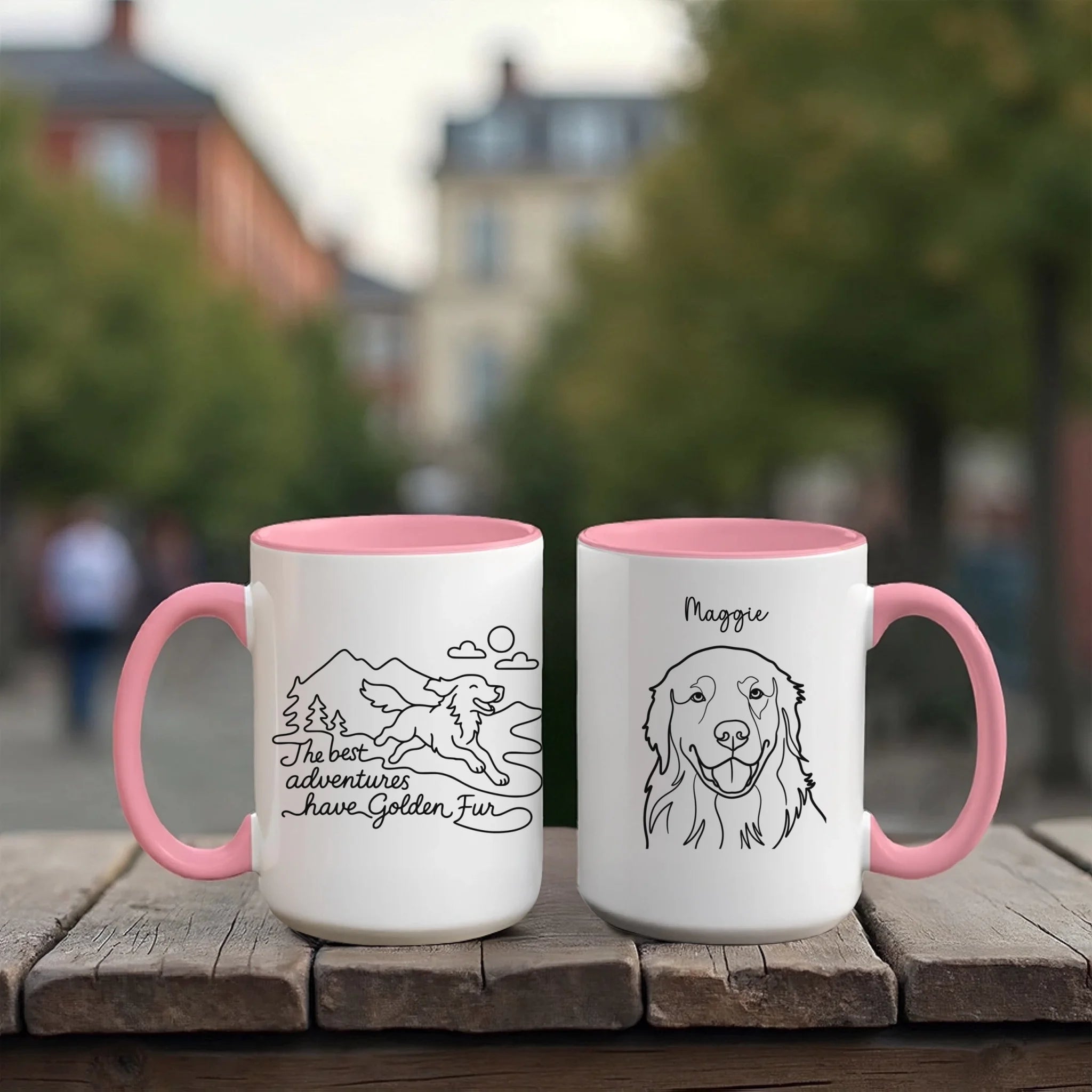 Accent Mug 15oz Red Pink