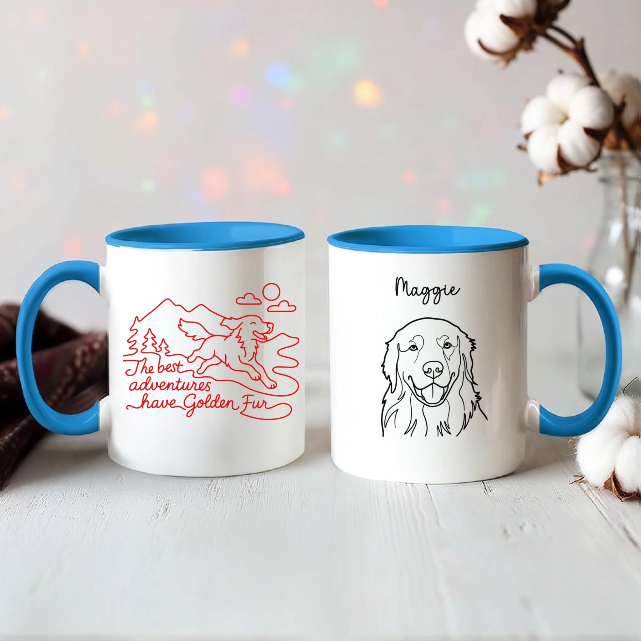 Color Accent Mug 11oz Light Blue