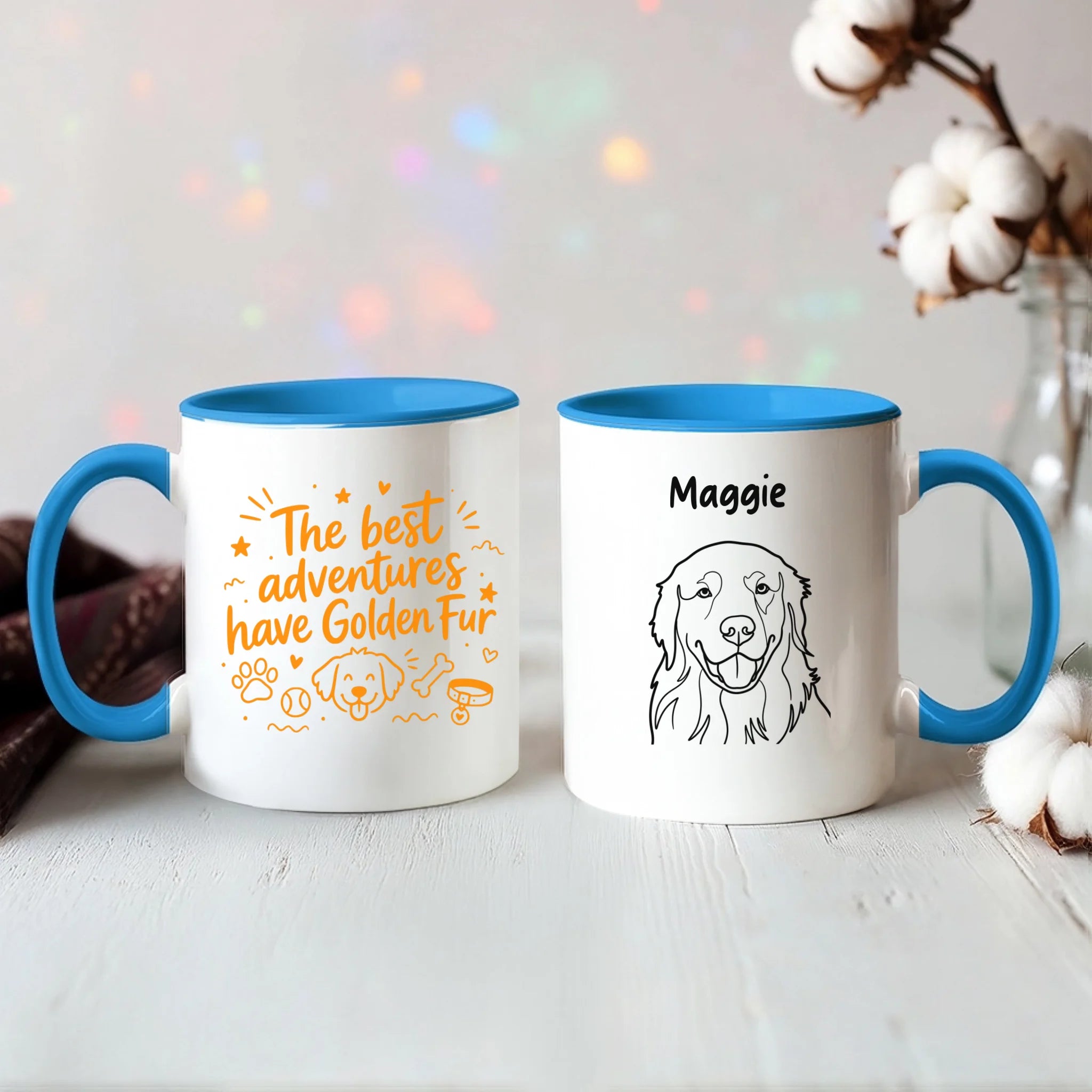 Color Accent Mug 11oz Light Blue