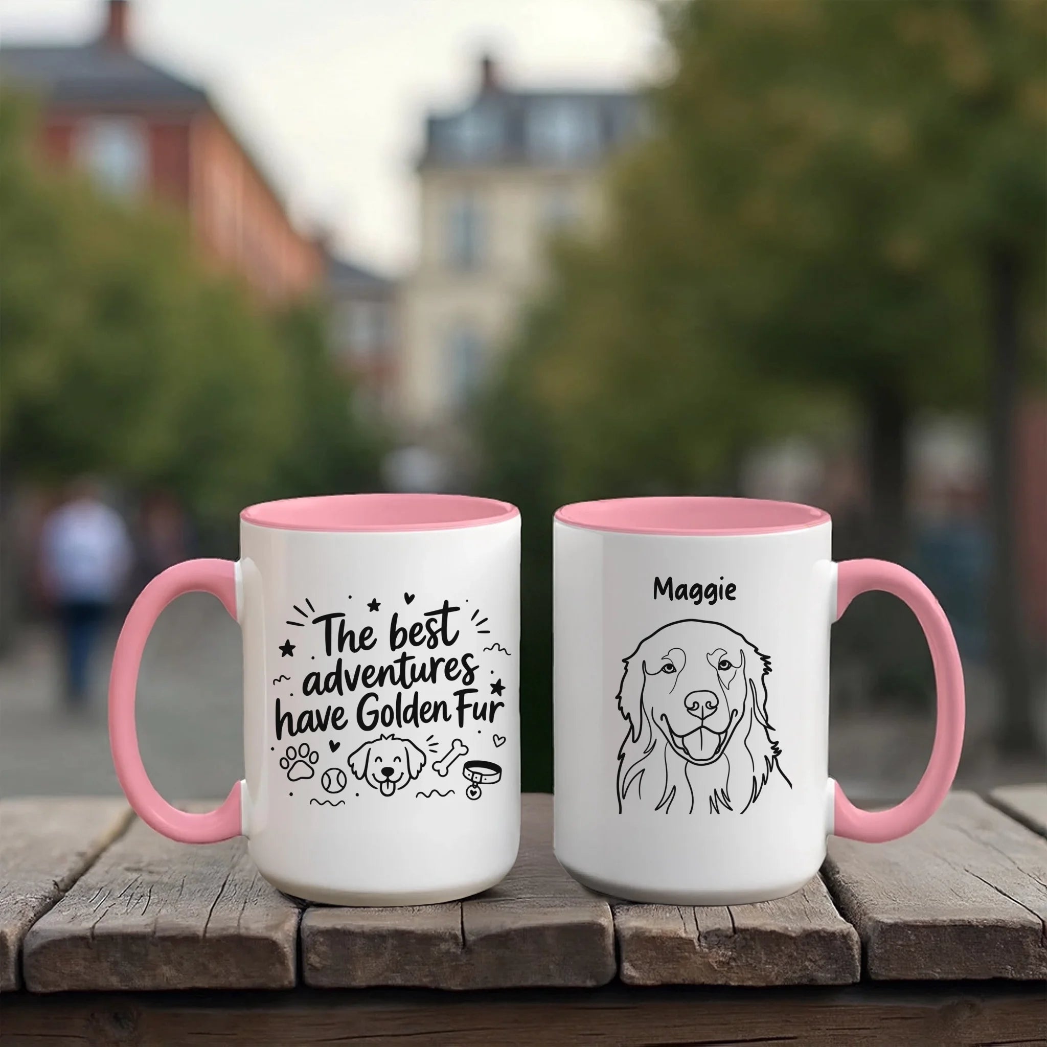 Accent Mug 15oz Red Pink