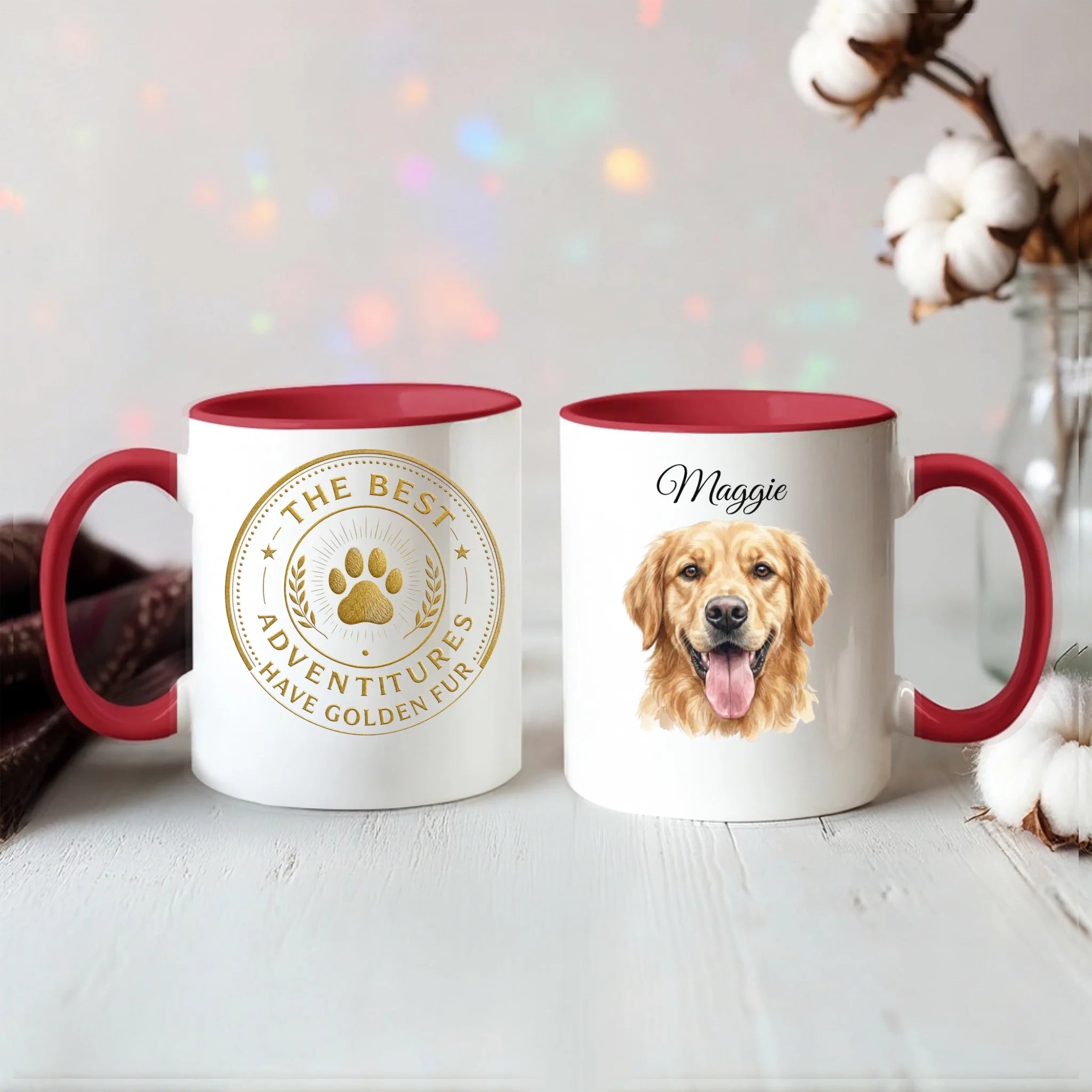 Color Accent Mug 11oz Red