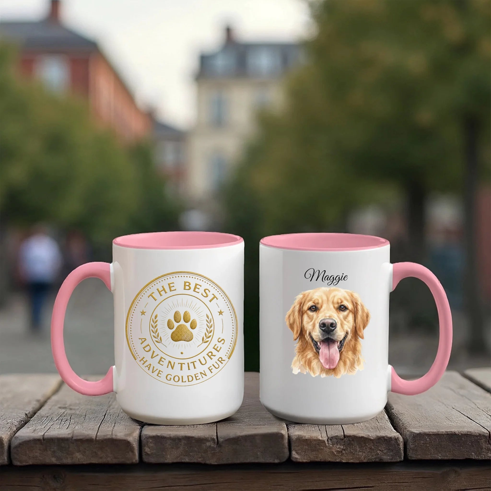 Accent Mug 15oz Red Pink