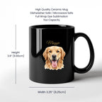 11oz Black Mug Spec Image