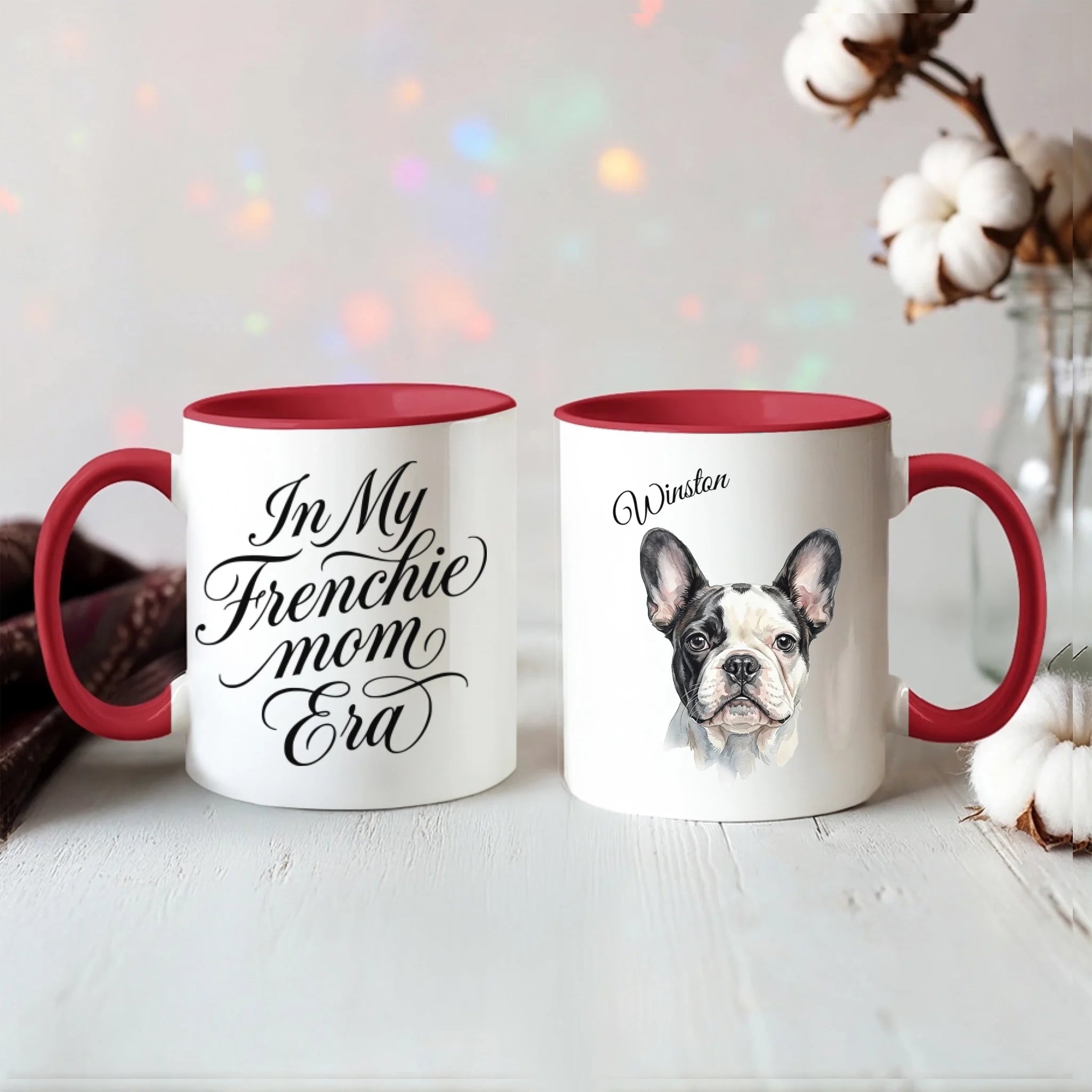 Color Accent Mug 11oz Red