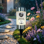 "They Walk Beside Us" Personalized Memorial Solar Pathway Light