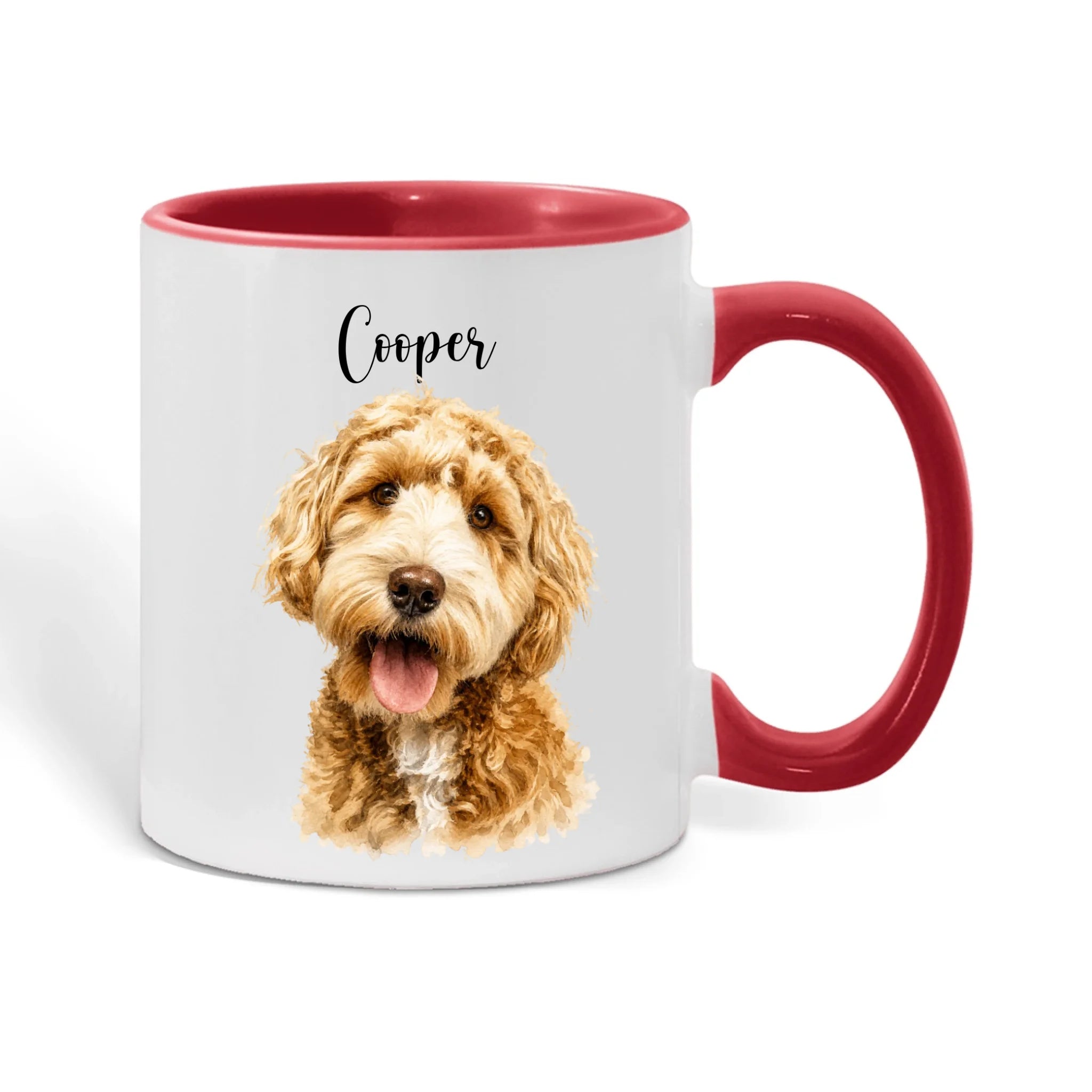Color Accent Mug Red