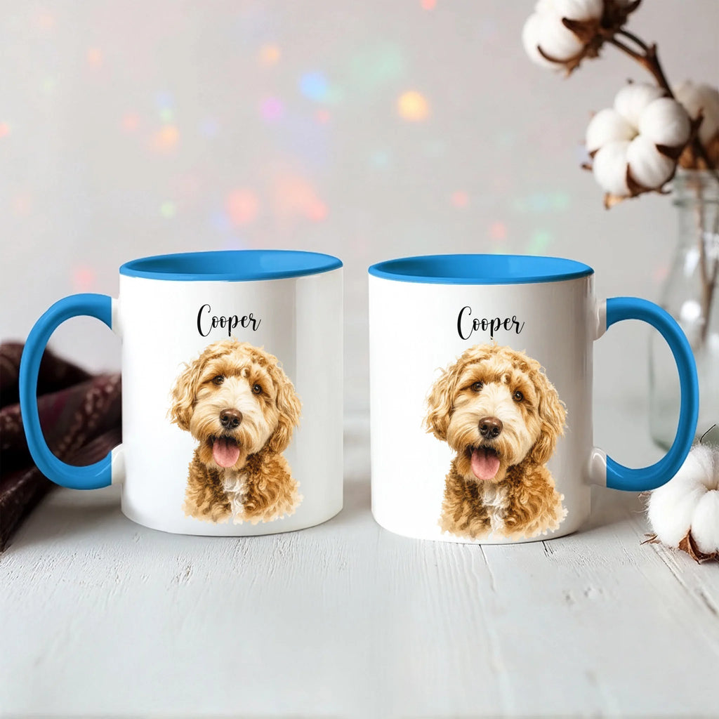Color Accent Mug 11oz Light Blue