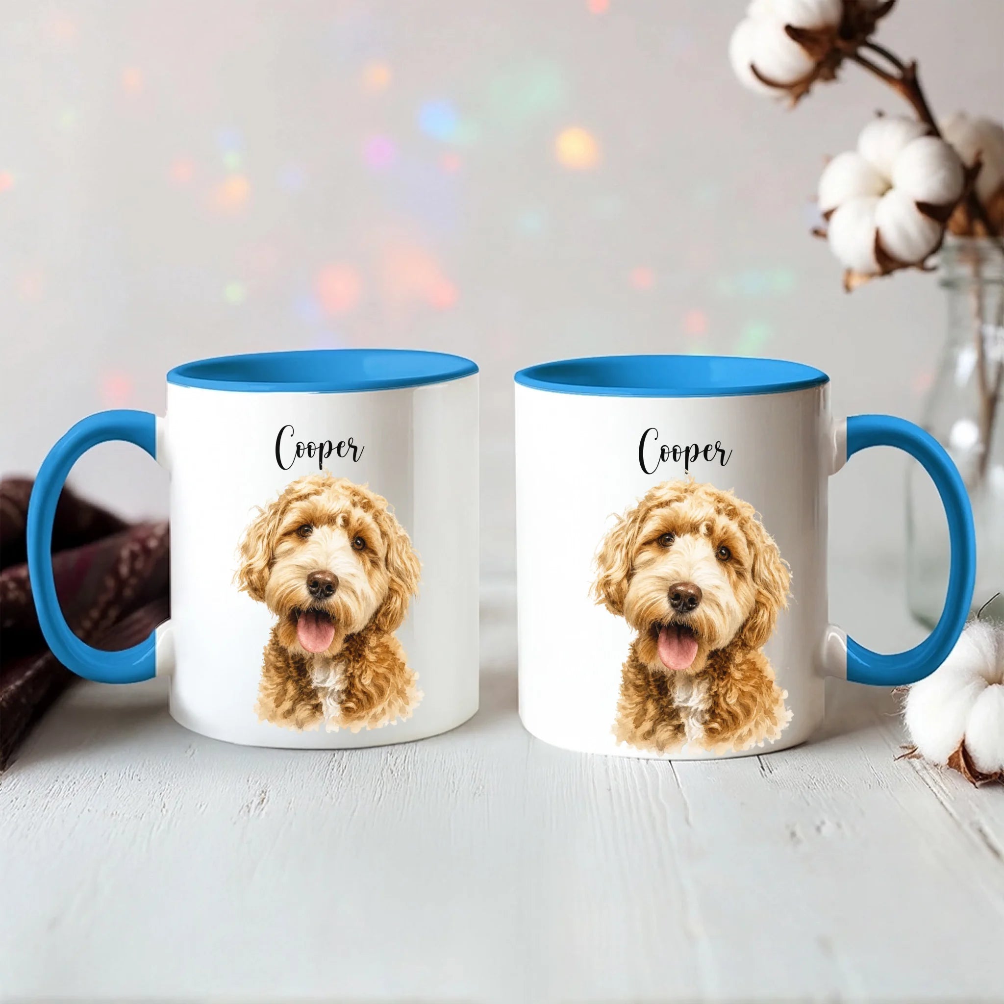 Color Accent Mug 11oz Light Blue