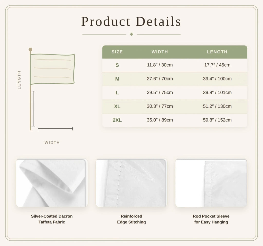Product description for flag