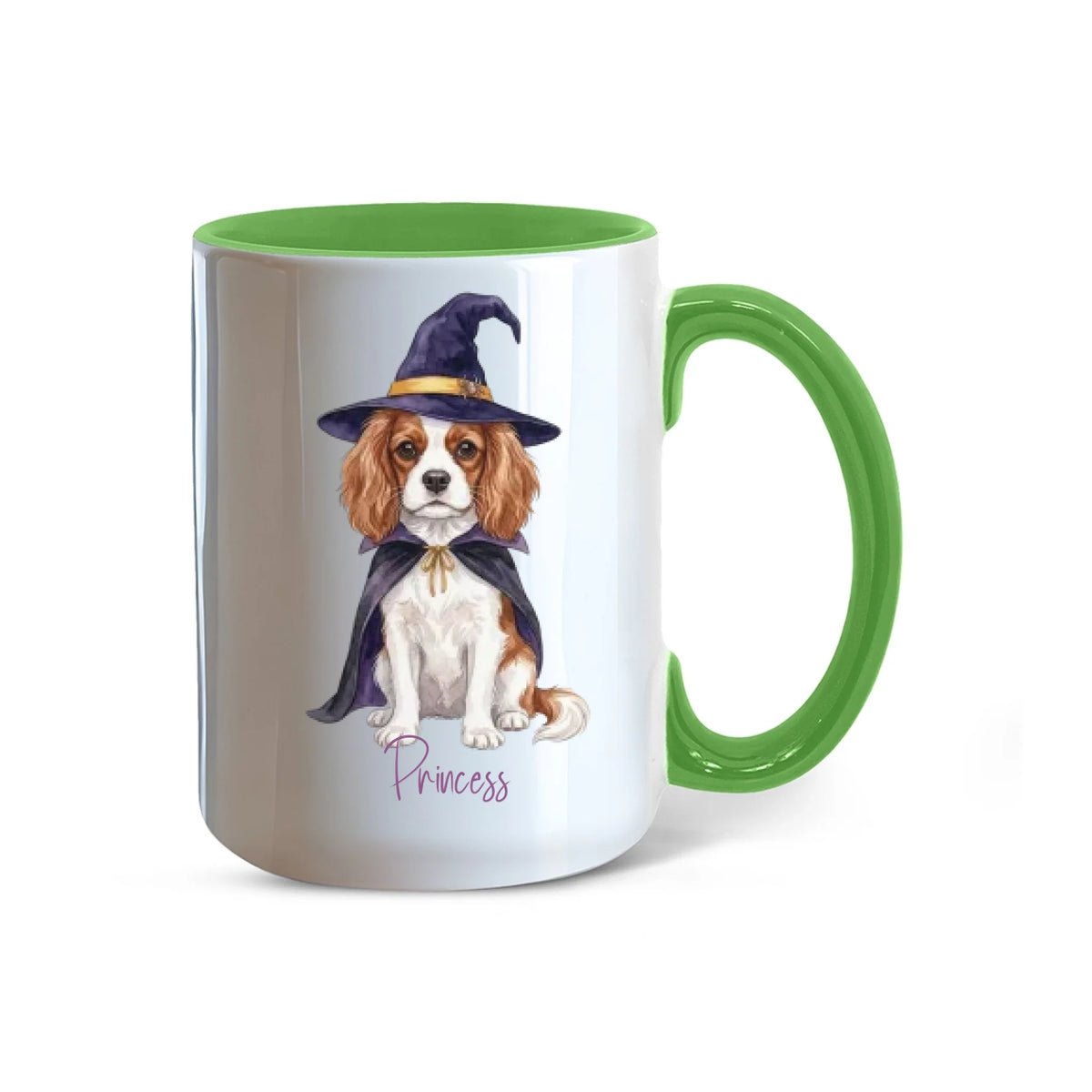 Color Accent Mug 15oz Midnight Light Green