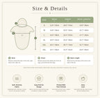 Pet hoodie size chart with neck, chest and back length measurements, S to 3XL