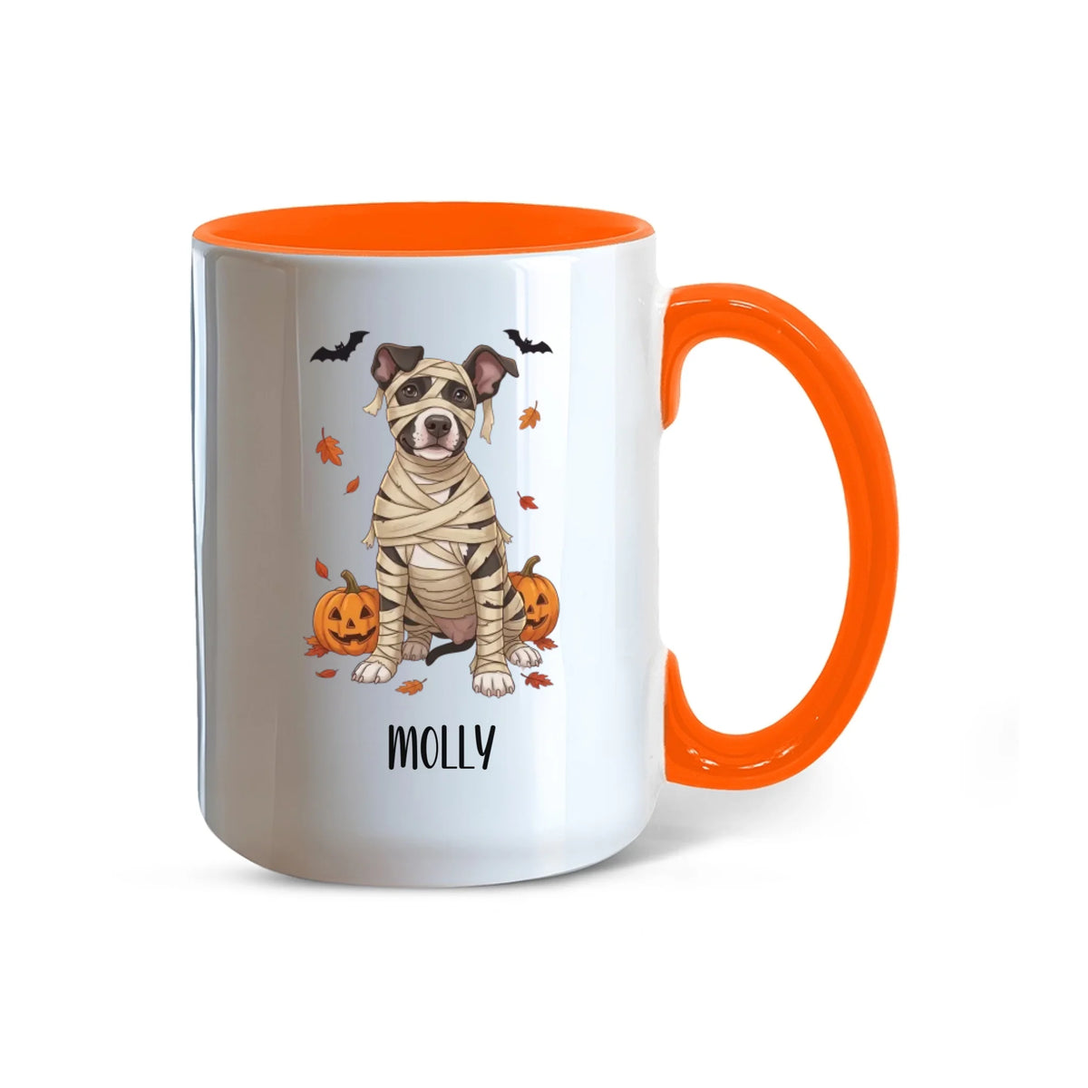 Color Accent Mug 15oz Midnight Orange