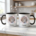 Pet portrait printed on both sides of the mug