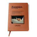 Personalized Dog Mom Leather Journal – "Zoomies" Custom Gift for Dog Lovers