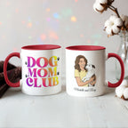 Retro Dog Mom Club Coffee Mug – Mom & Dog Illustration