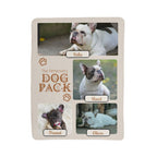 "Dog Pack" Personalized Photo Collage Sherpa Blanket - Multi-Dog Gift