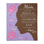 🐾 To Our Mom Dog Blanket - Personalized Dog Names - Dog Mom Gift 🎁 - Fleece Throw
