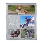 🐾 Dog Pack Fleece Blanket — Celebrate Your Whole Canine Family