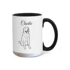 "Loved by a Labrador Retriever" line drawn Pet Portrait Coffee Mug
