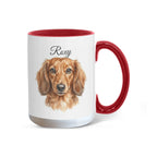 "Best Dog Dad Ever" Custom Water color Pet Portrait Coffee Mug