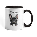 "Loved by a French Bulldog" Water Color Pet Portrait Coffee Mug