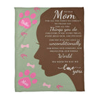 🐾 To Our Mom Dog Blanket - Personalized Dog Names - Dog Mom Gift 🎁 - Fleece Throw