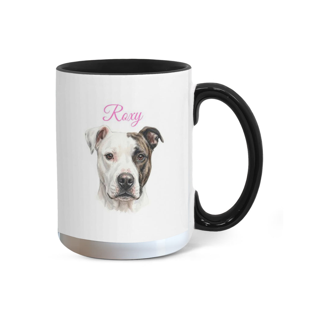 "Proud Dog Mom" Water Color  Pet Portrait Coffee Mug