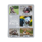🐾  "The Dog Pack" Personalized Photo Collage - sherpa blanket