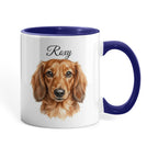 "Best Dog Dad Ever" Custom Water color Pet Portrait Coffee Mug