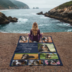 "Snuggle This Blanket and Think of Me" - Pet Memorial Fleece Blanket