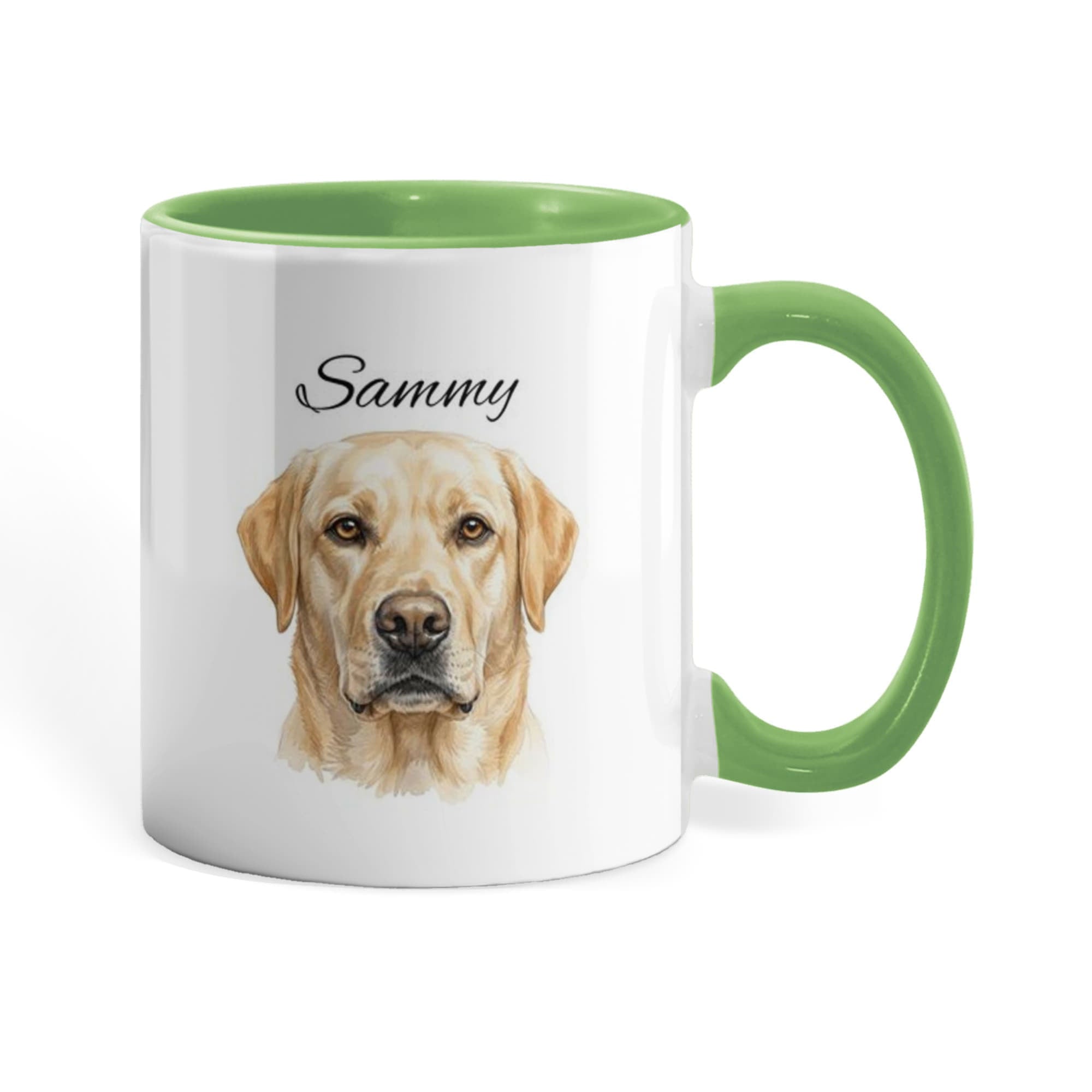 "Loved by my Labrador Retriever" Water Color Pet Portrait Coffee Mug