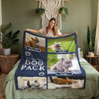 🐾 Dog Pack Fleece Blanket — Celebrate Your Whole Canine Family