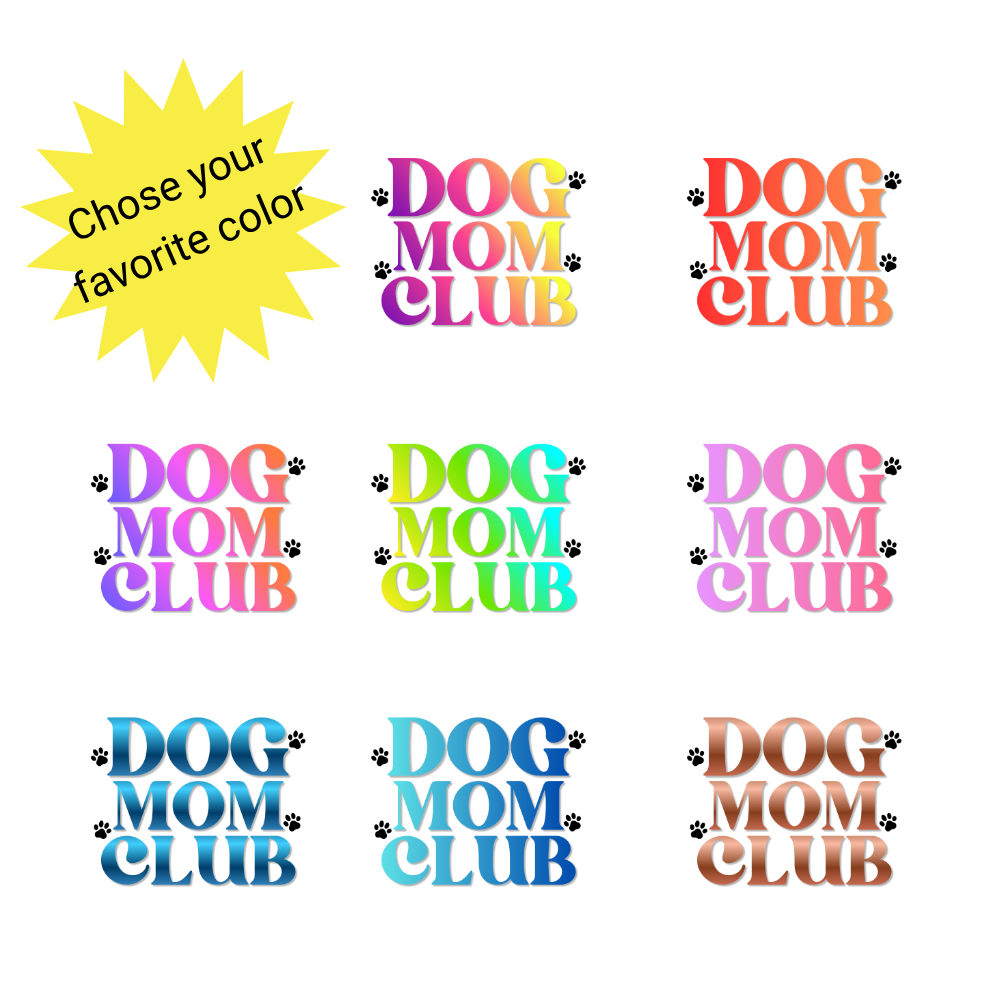 Dog Mom Club Custom Pet Portrait Coffee Mug – Watercolor Style