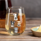 Custom Printed 15oz Stemmed Wine Glass – Personalized Clear Glassware Gift