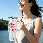 America's Dog Mom Personalized Sketch with Bandana 40oz Tumbler