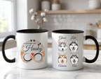 Loved by My Husky – Boho Floral Watercolor Portrait Mug