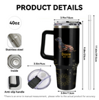 Fireworks Dachshund – 40 oz. Tumbler with Handle
