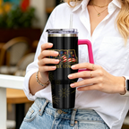 Labrador Retriever Mom Personalized 40oz Tumbler — Custom Fireworks Design