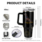 Fireworks Labrador Retriever – 40 oz. Tumbler with Handle