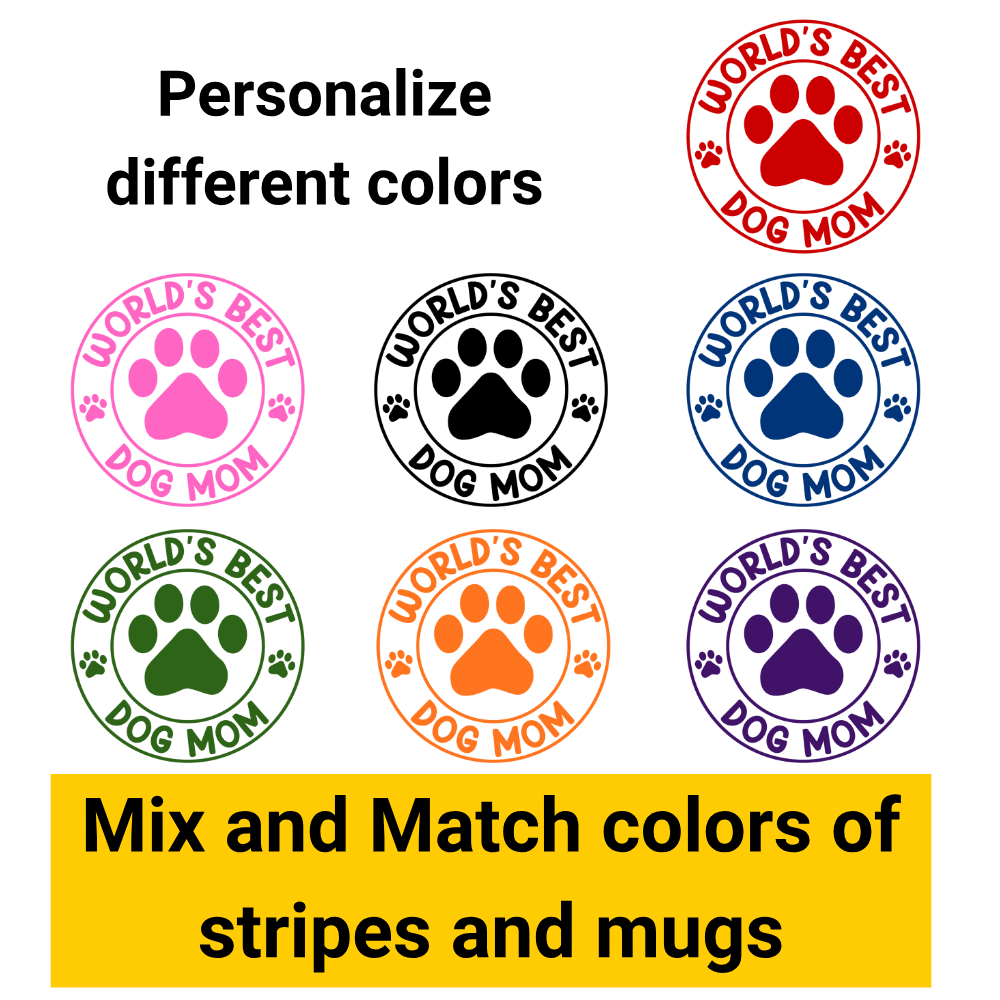 Stripe Custom Pet Portrait Coffee Mug – Watercolor Style