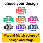 I Wish I Could Rescue All the Dogs – Chibi Style Pet Portrait Coffee Mug