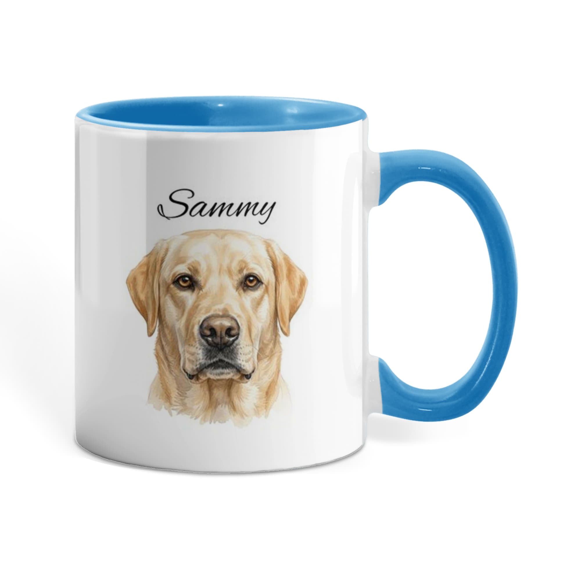 "Loved by a Labrador Retriever" Water Color Pet Portrait Coffee Mug