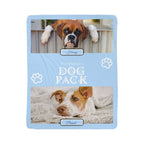 🐾  "The Dog Pack" Personalized Photo Collage - sherpa blanket
