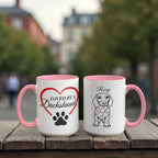 "Loved by a Dachshund" Line Drawn Pet Portrait Coffee Mug